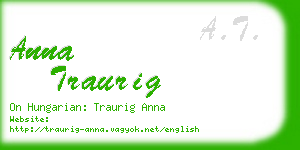 anna traurig business card
